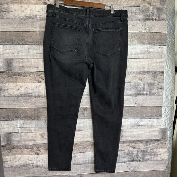 Lularoe Jeans Women 34 Dark Wash Magic Waistband Distressed Skinny Fit High Rise - Picture 2 of 9